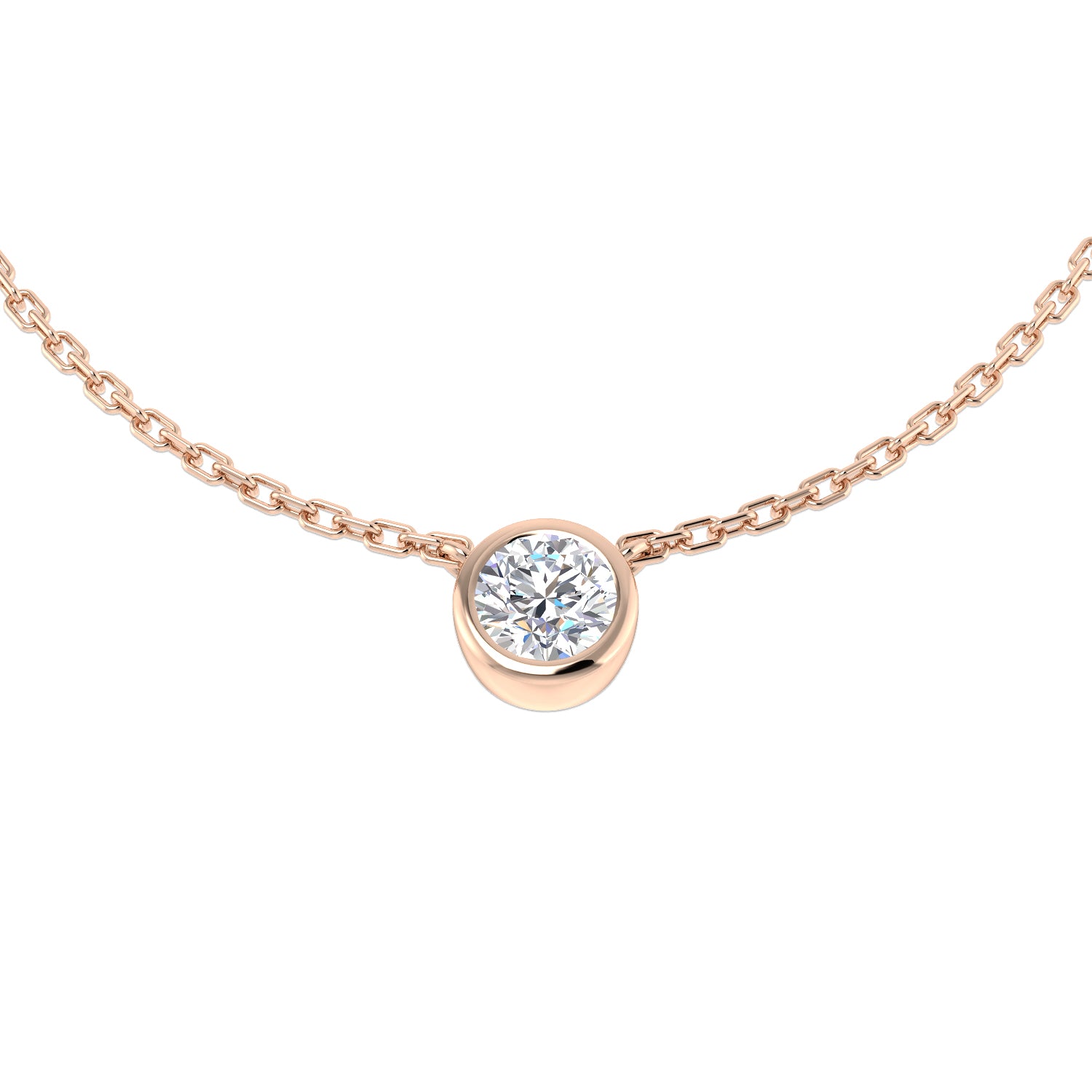 XYN0981 — Necklace - 9k Rose Gold