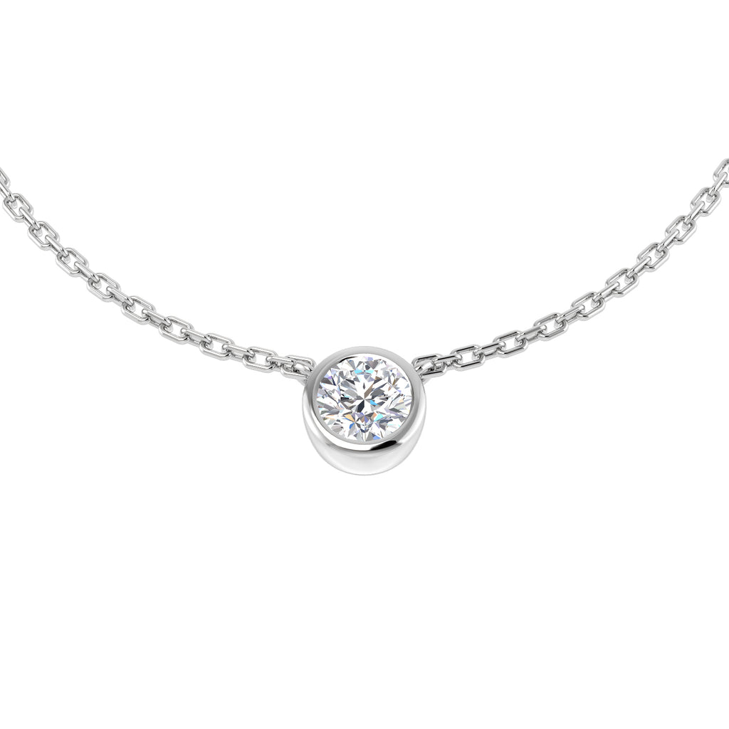 XYN0981 — Necklace - 9k White Gold