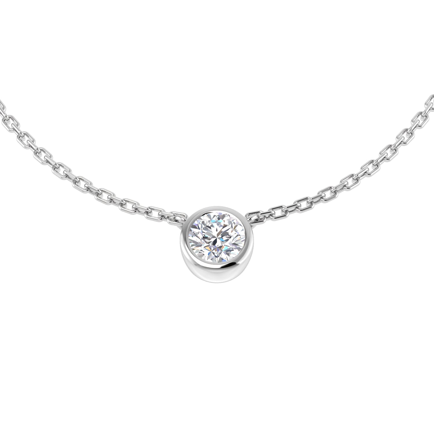 XYN0981 — Necklace - 9k White Gold