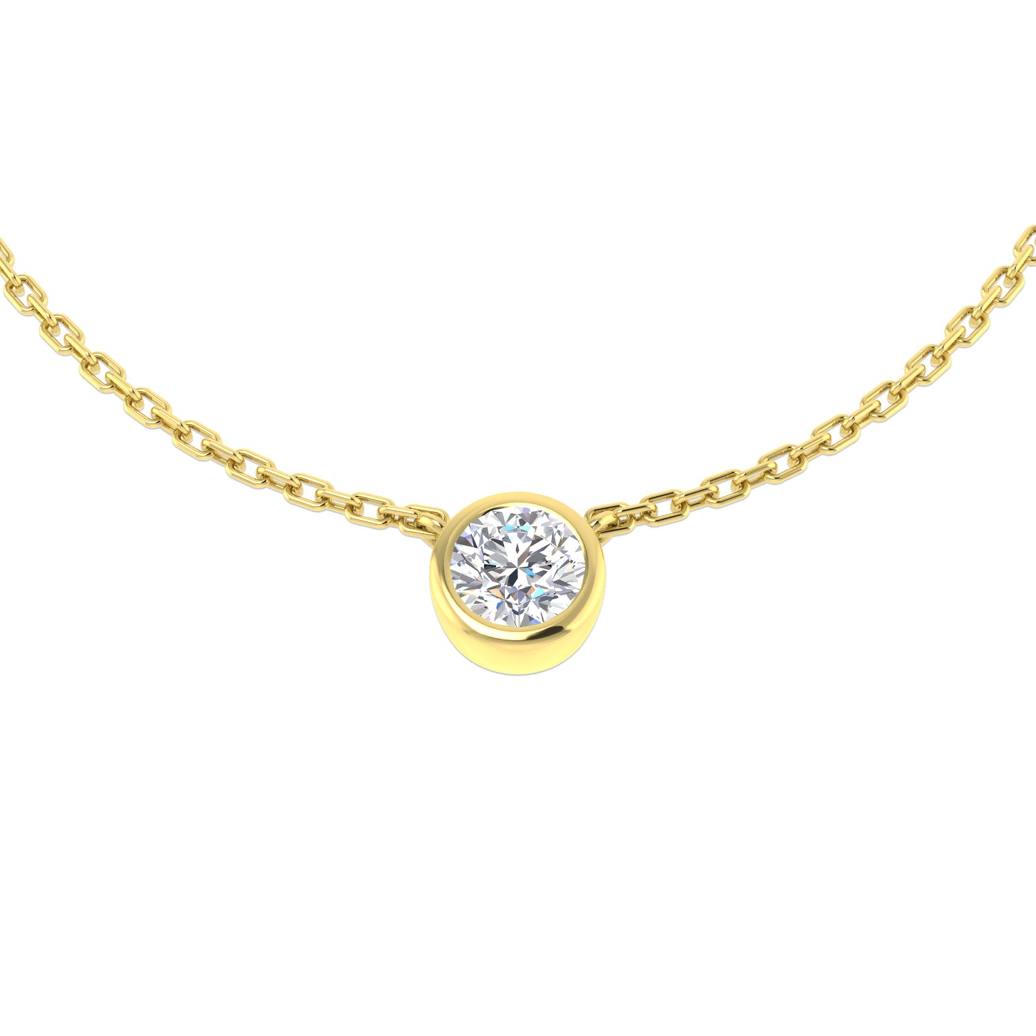 XYN0981 — Necklace - 9k Yellow Gold