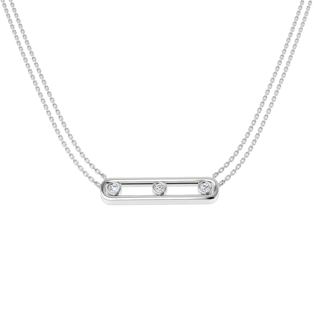 XYN1000 — Necklace - 9k White Gold