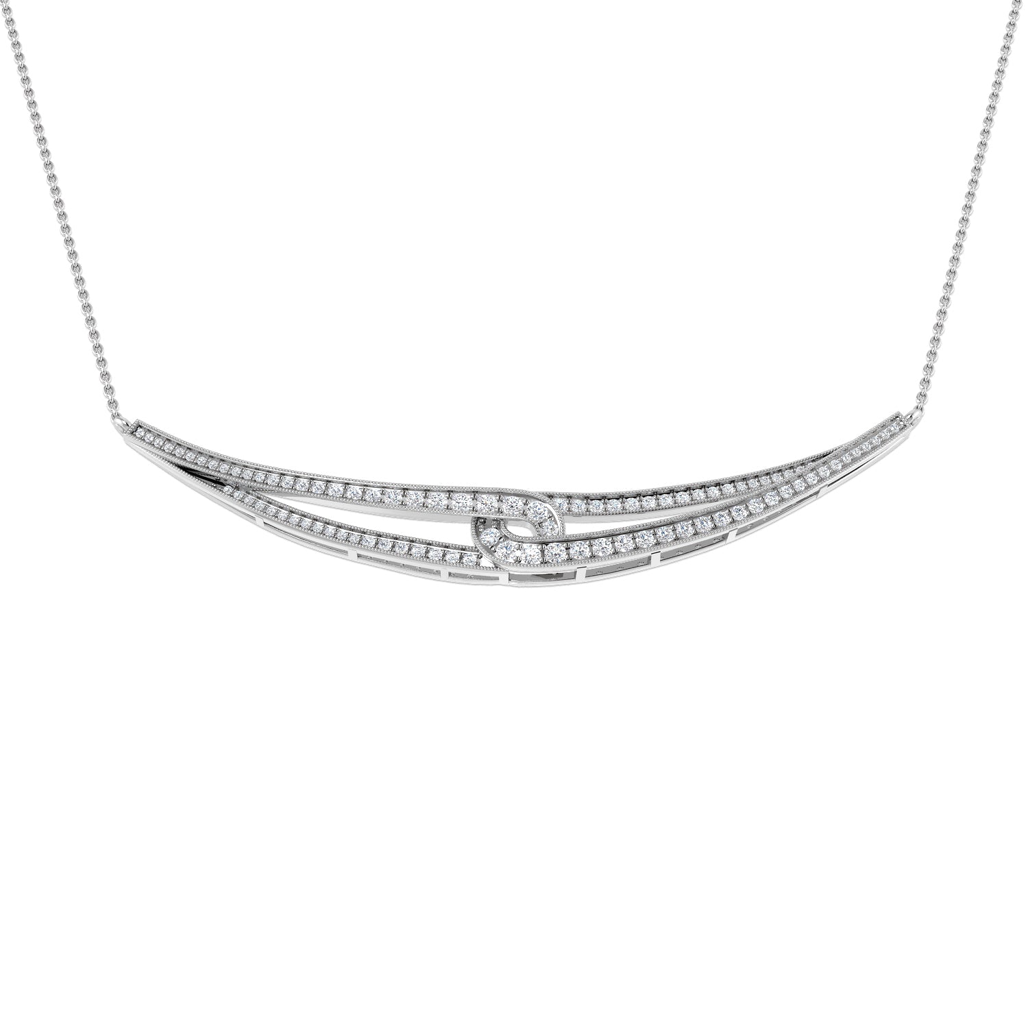 XYN1215 — Necklace - 9k White Gold