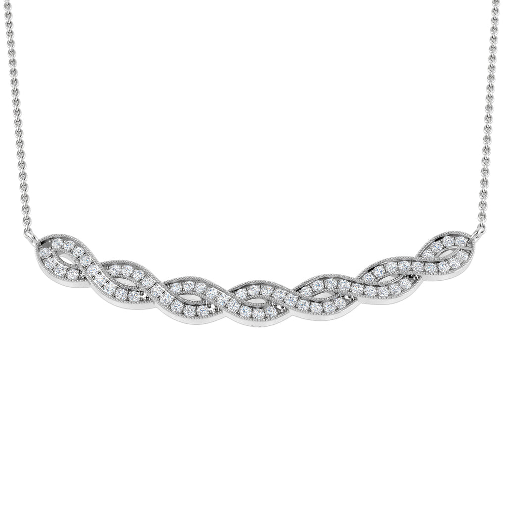 XYN1220 — Necklace - 9k White Gold