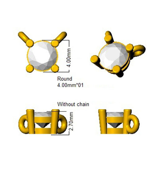 XYN1338 — Necklace - 9k Yellow Gold detail