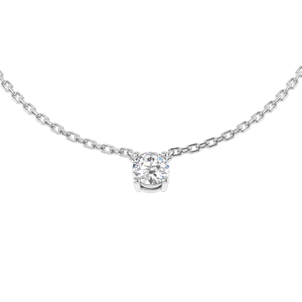 XYN1338 — Necklace - 9k White Gold