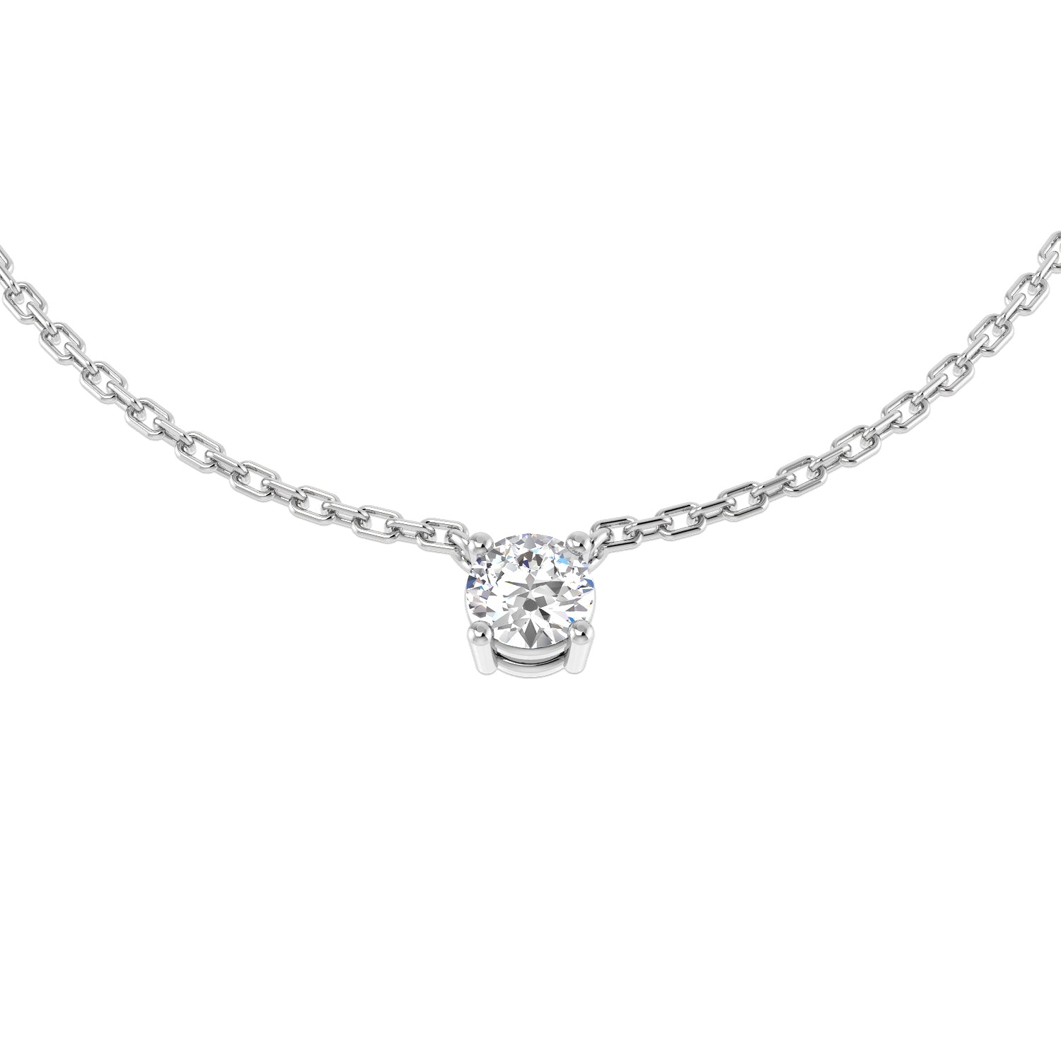 XYN1338 — Necklace - 9k White Gold