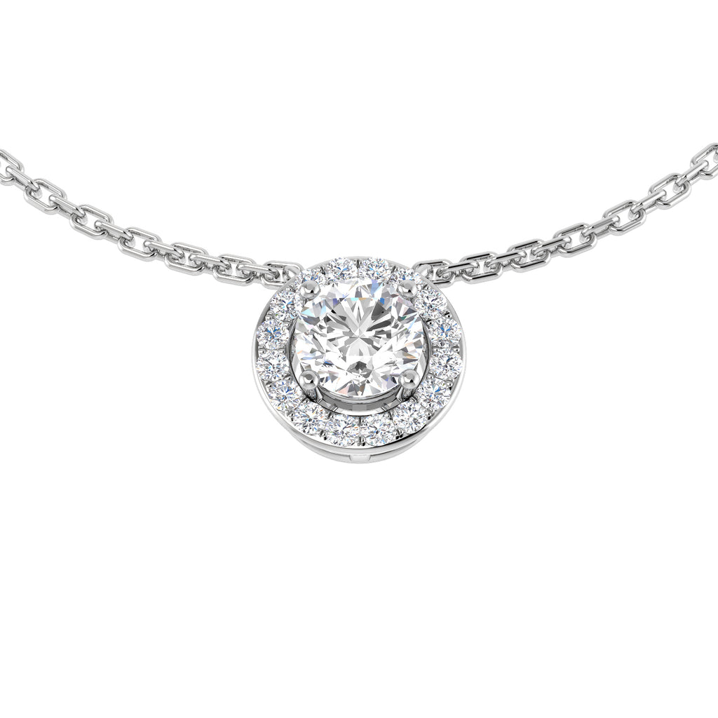 XYN1340 — Necklace - 9k White Gold