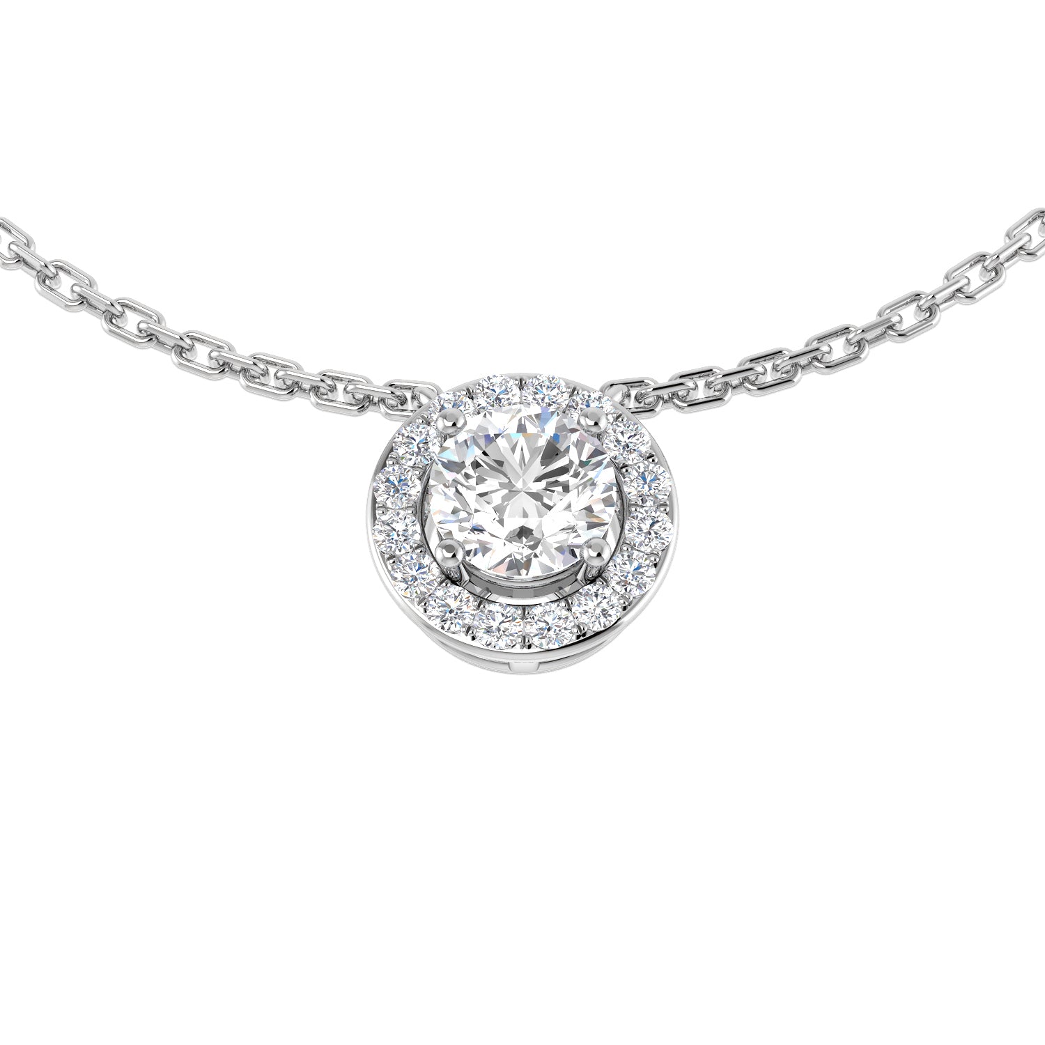 XYN1340 — Necklace - 9k White Gold