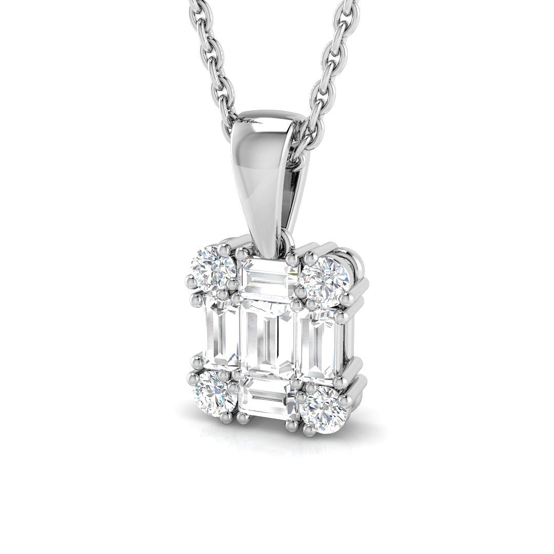XYP1528 — Pendant - 9k White Gold