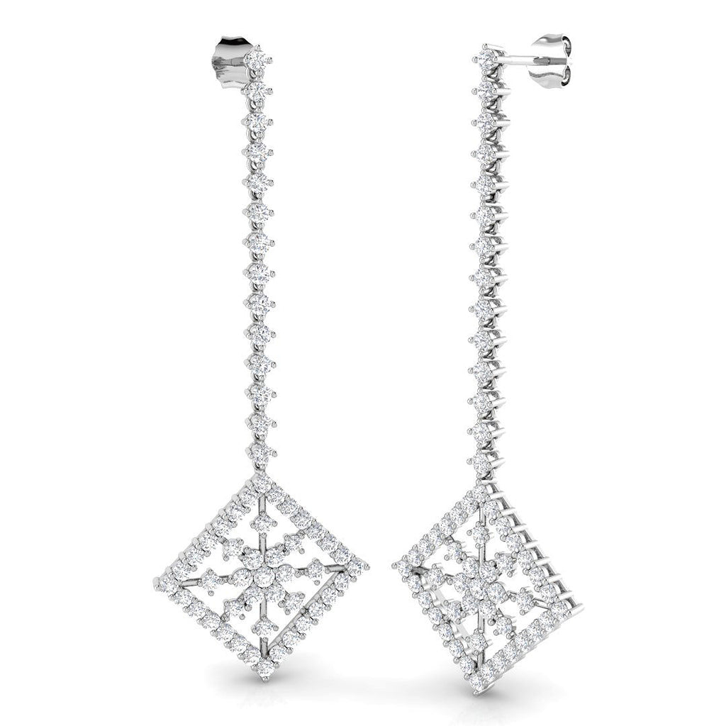 XYP1686E — Earring - 18 KT White Gold
