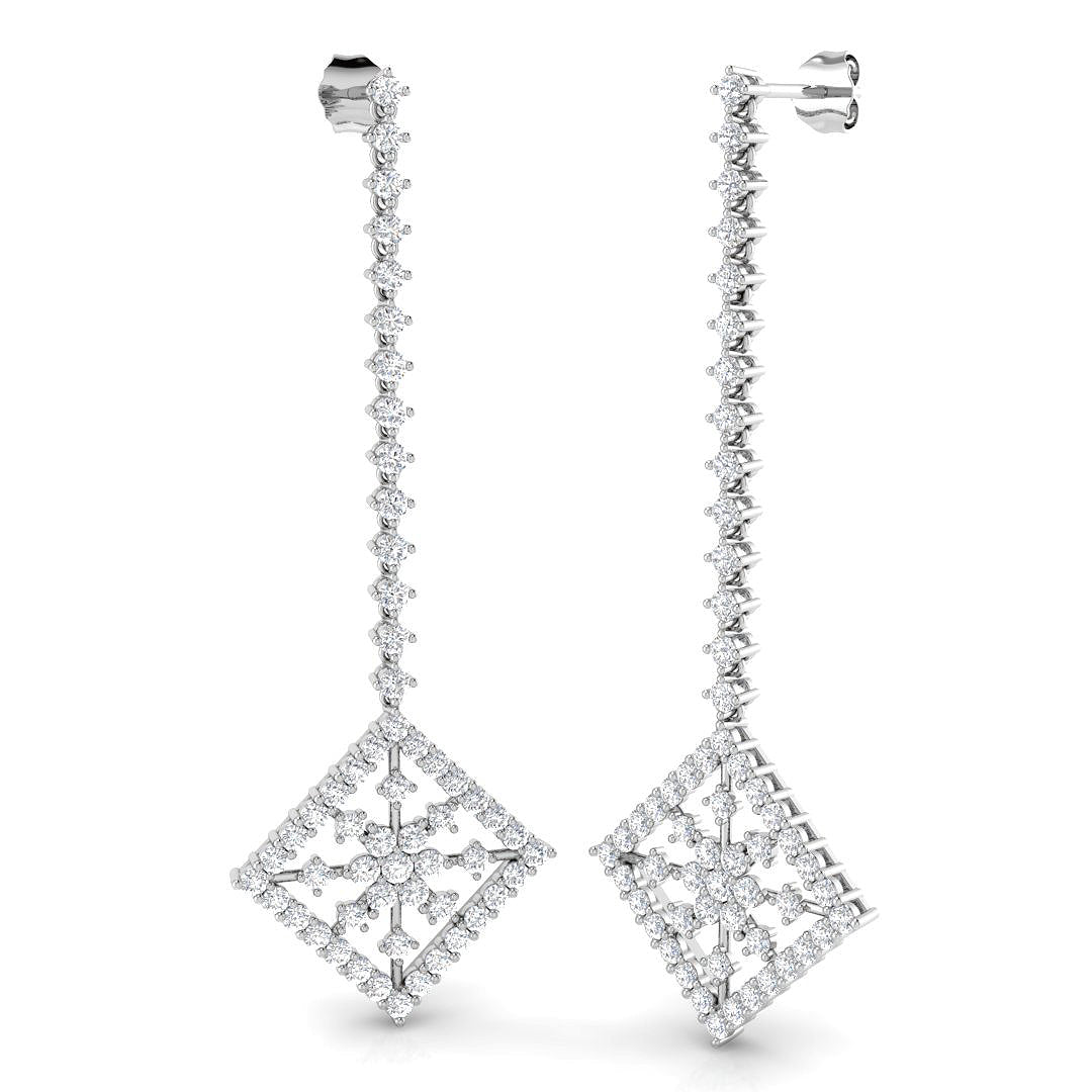 XYP1686E — Earring - 18 KT White Gold