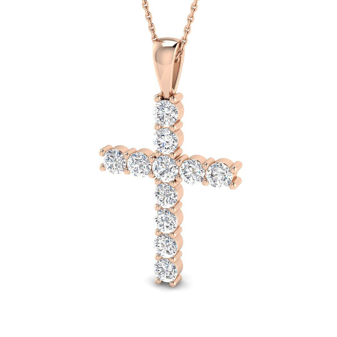 XYP2191 — Cross - 9k Rose Gold