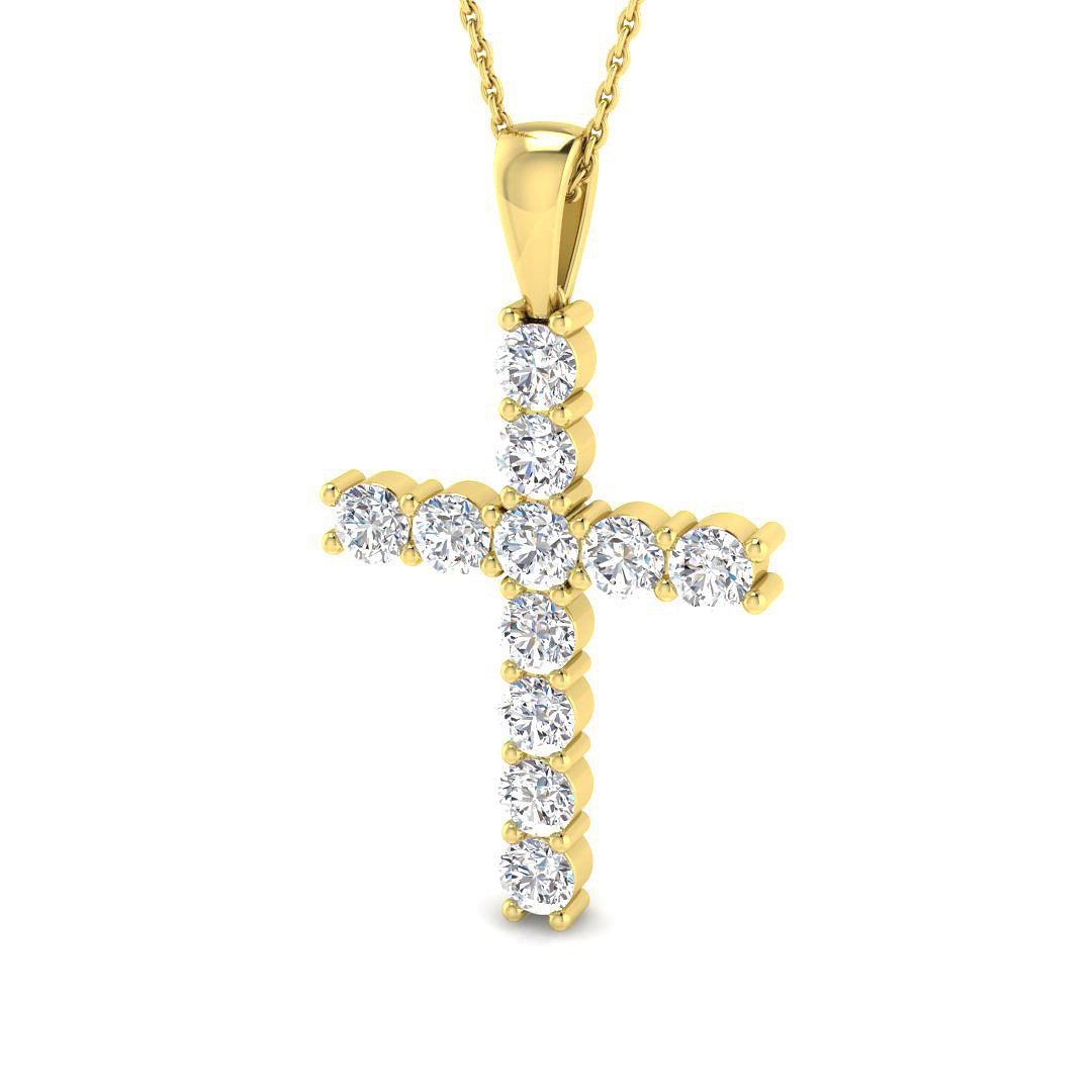XYP2191 — Cross - 9k Yellow Gold
