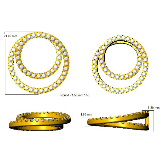 XYP2293 — Pendant - 9k Yellow Gold detail