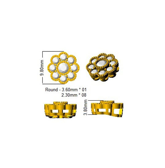 XYP3710A — Pendant - 9k Yellow Gold detail