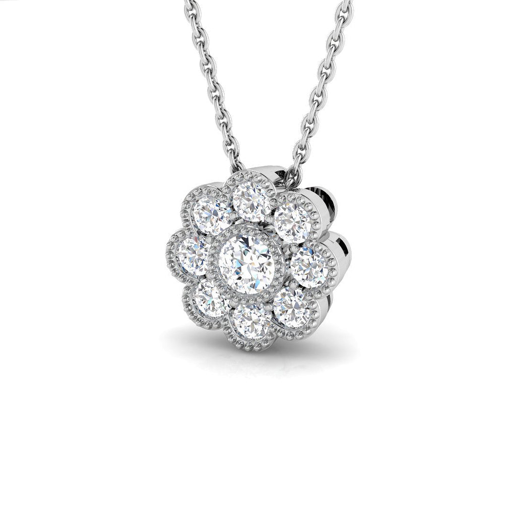 XYP3710A — Pendant - 9k White Gold