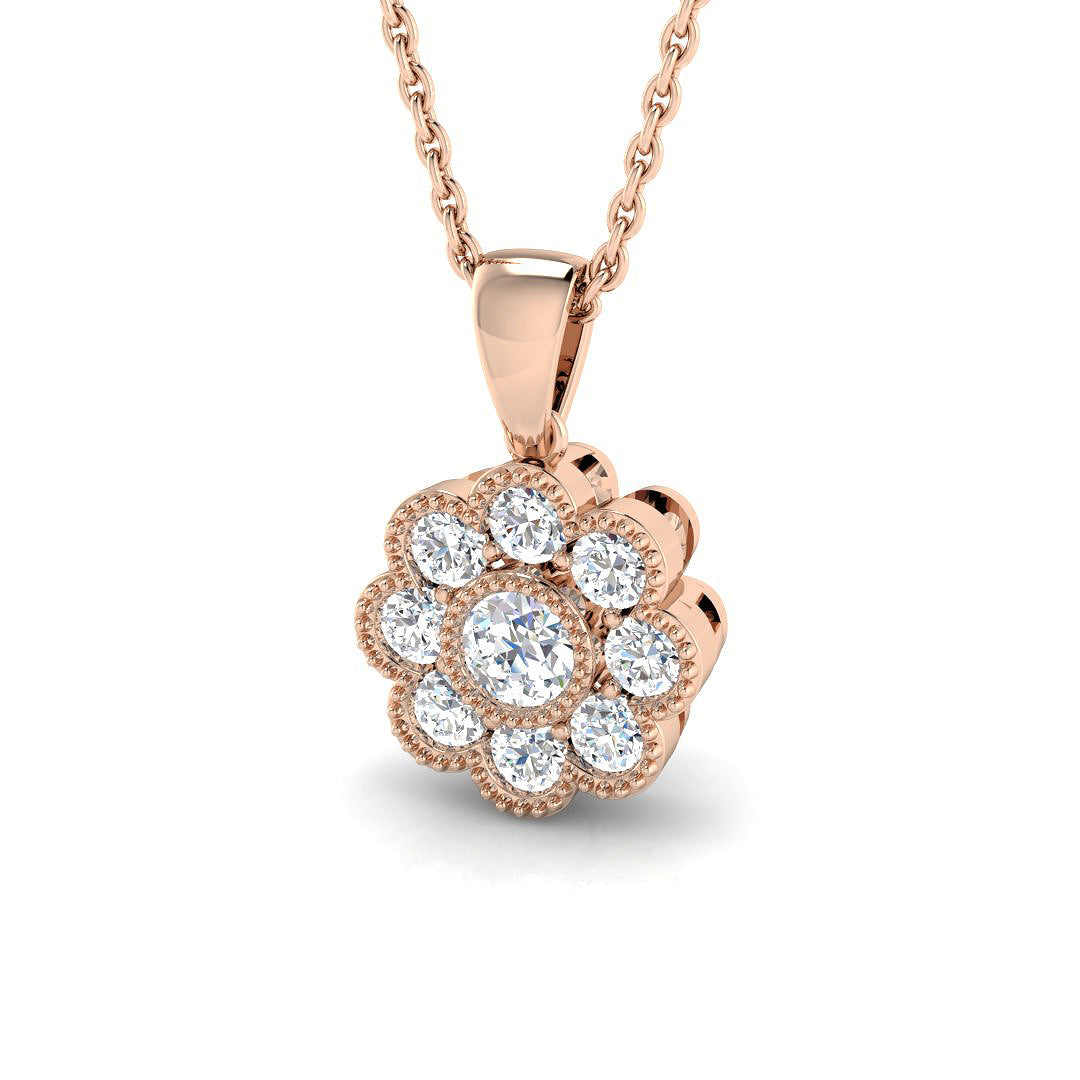 XYP3710 — Pendant - 9k Rose Gold