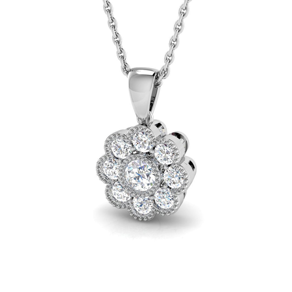 XYP3710 — Pendant - 9k White Gold
