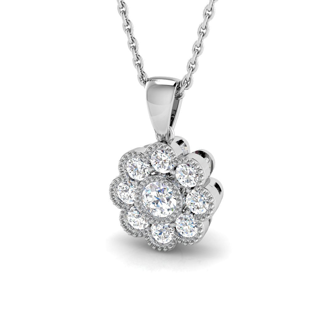 XYP3710 — Pendant - 9k White Gold