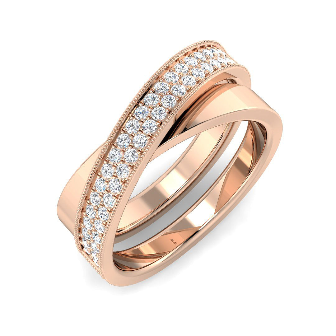 XYR10091 — Ring - 9k Rose Gold