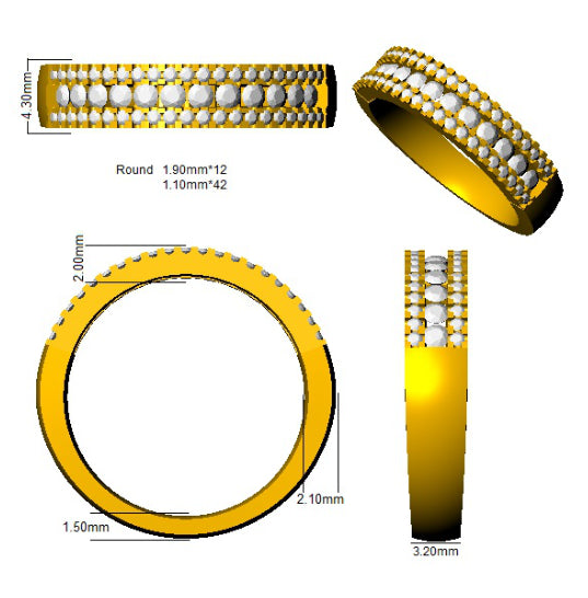 SL8496 — Ring - 9k Yellow Gold detail