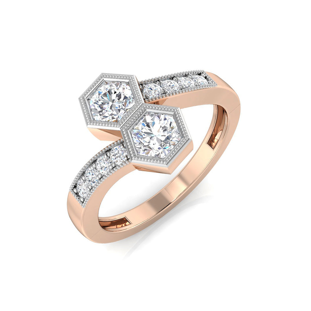 XYR10487 — Ring - 9k Rose Gold
