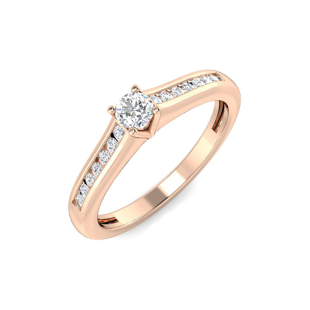 XYR10734 — Ring - 9k Rose Gold