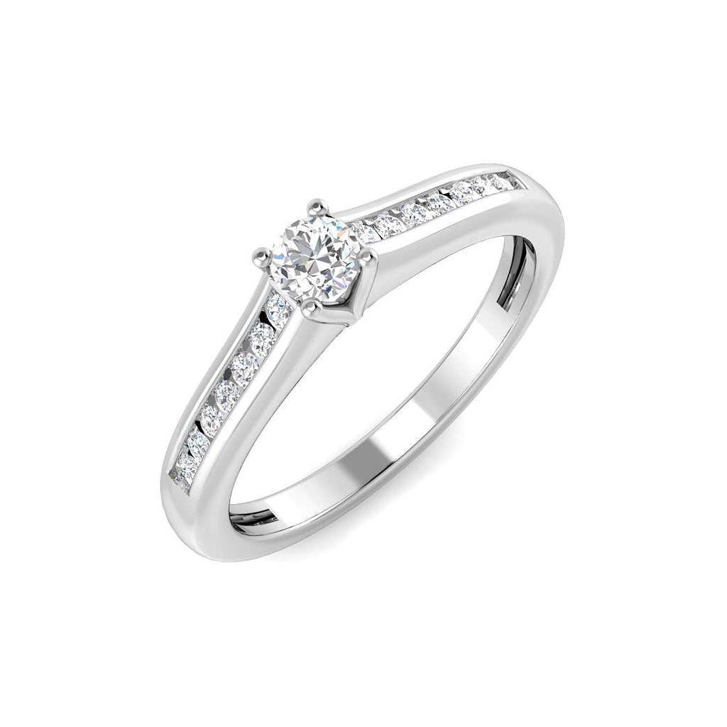XYR10734 — Ring - 9k White Gold
