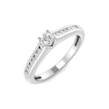 XYR10734 — Ring - 9k White Gold