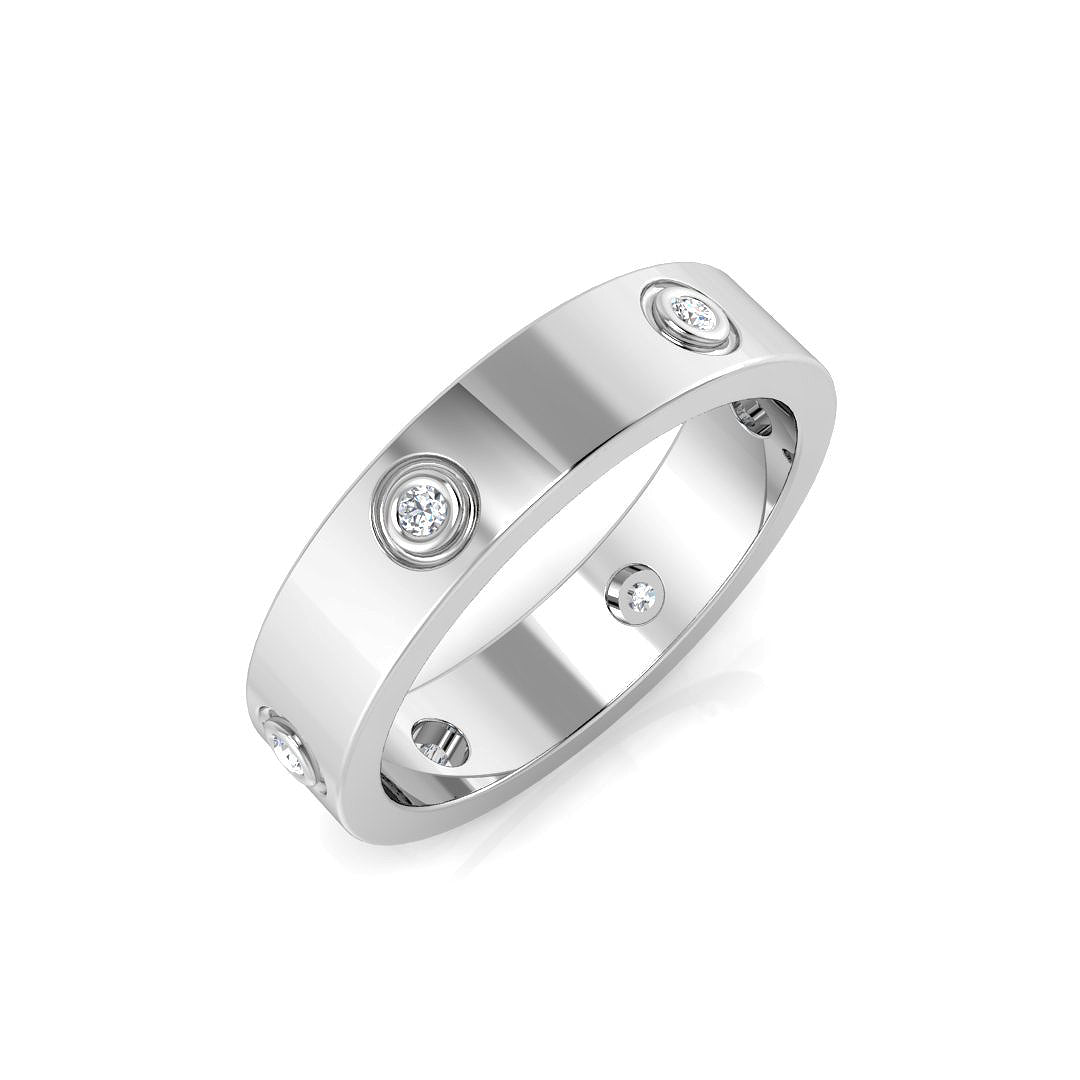 XYR10844 — Ring - 9k White Gold