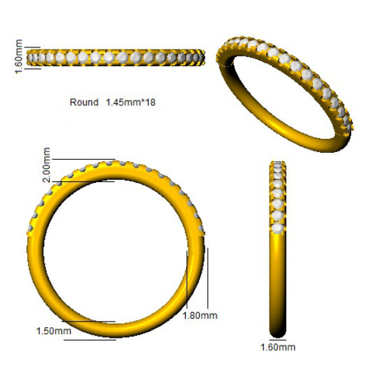 XYR11328 — Ring - 9k Yellow Gold detail