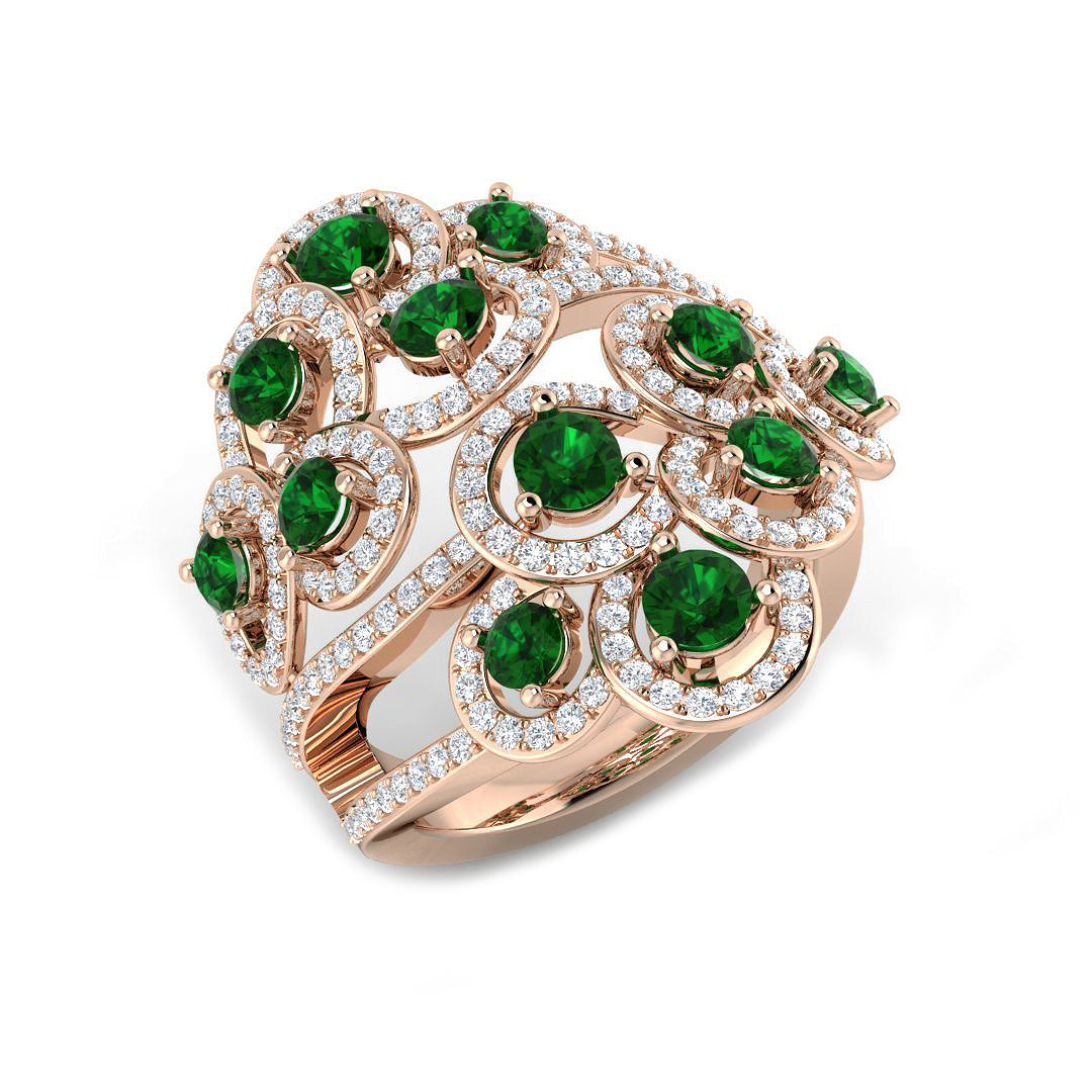 XYR11444 — Ring - 9k Rose Gold