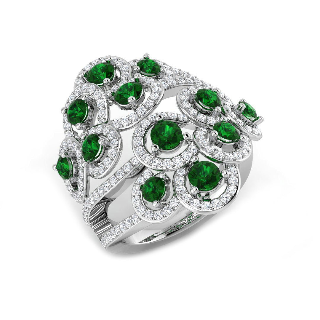 XYR11444 — Ring - 9k White Gold