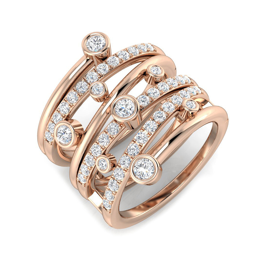 XYR1157 — Ring - 9k Rose Gold