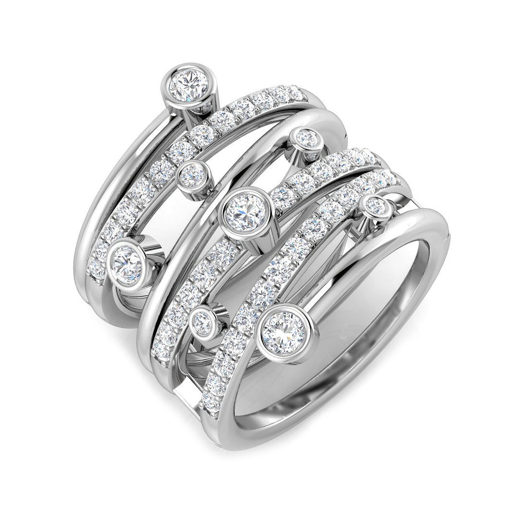 XYR1157 — Ring - 9k White Gold