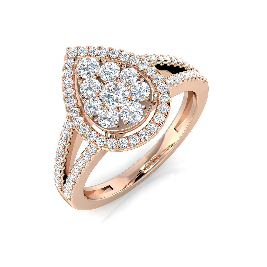 XYR11694 — Ring - 9k Rose Gold