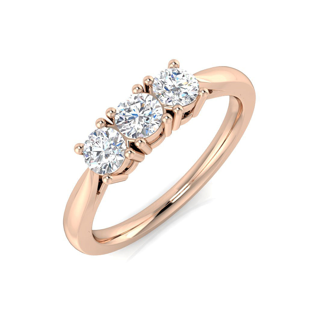 XYR11824 — Ring - 9k Rose Gold