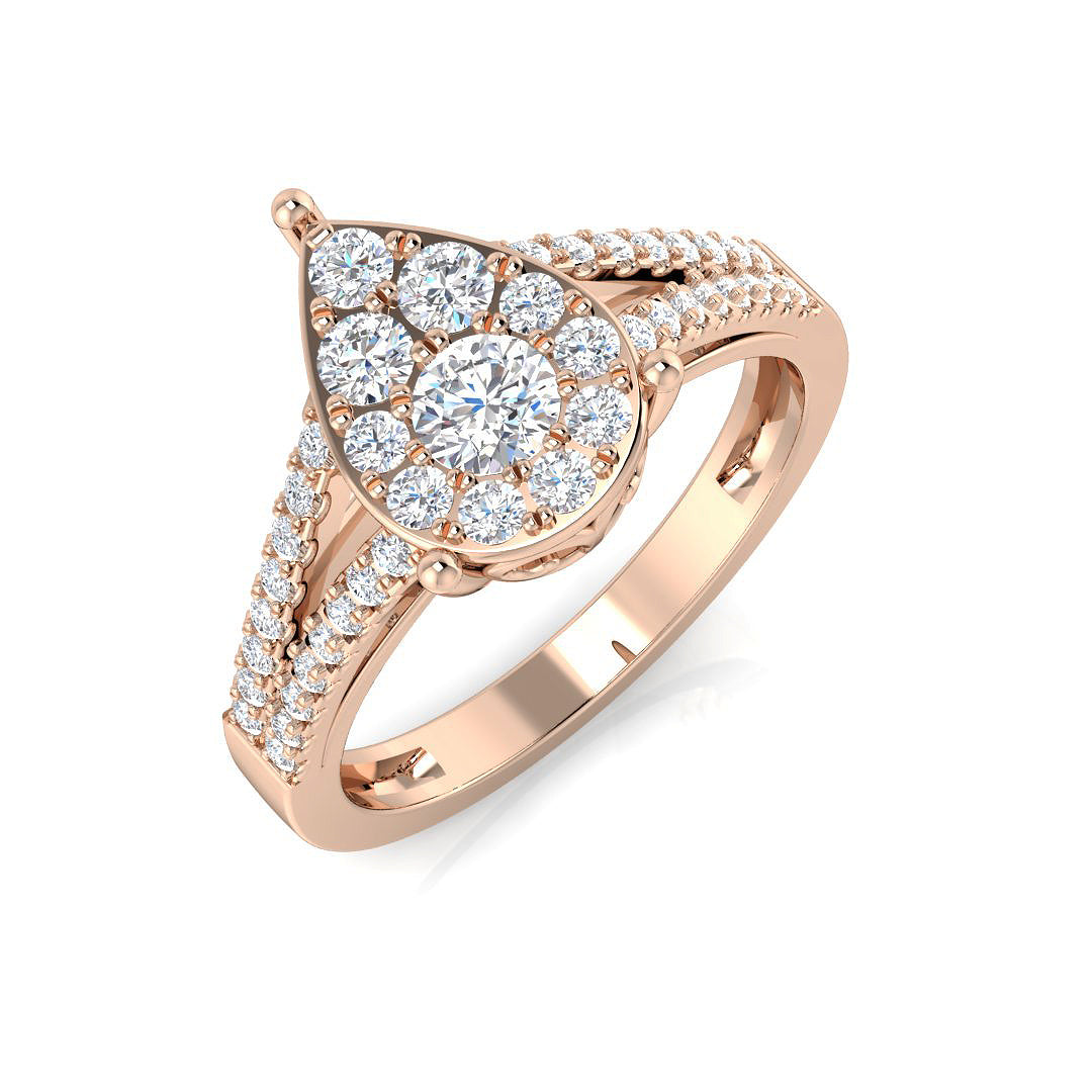 XYR11921 — Ring - 9k Rose Gold