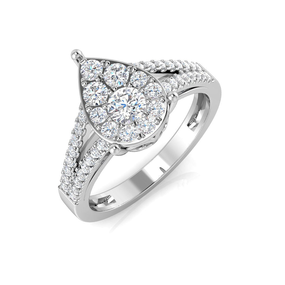 XYR11921 — Ring - 9k White Gold