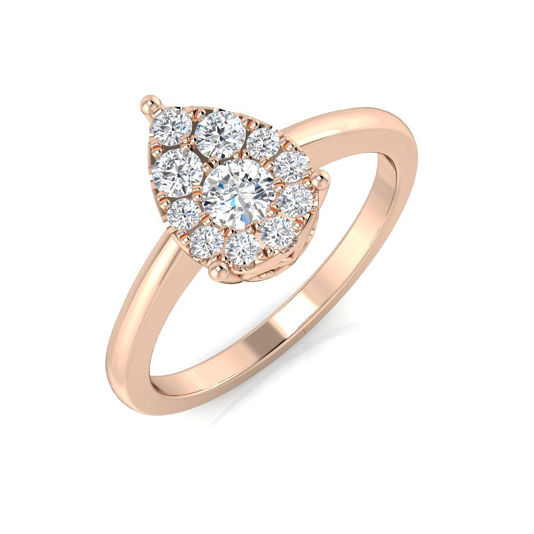 XYR11922 — Ring - 9k Rose Gold