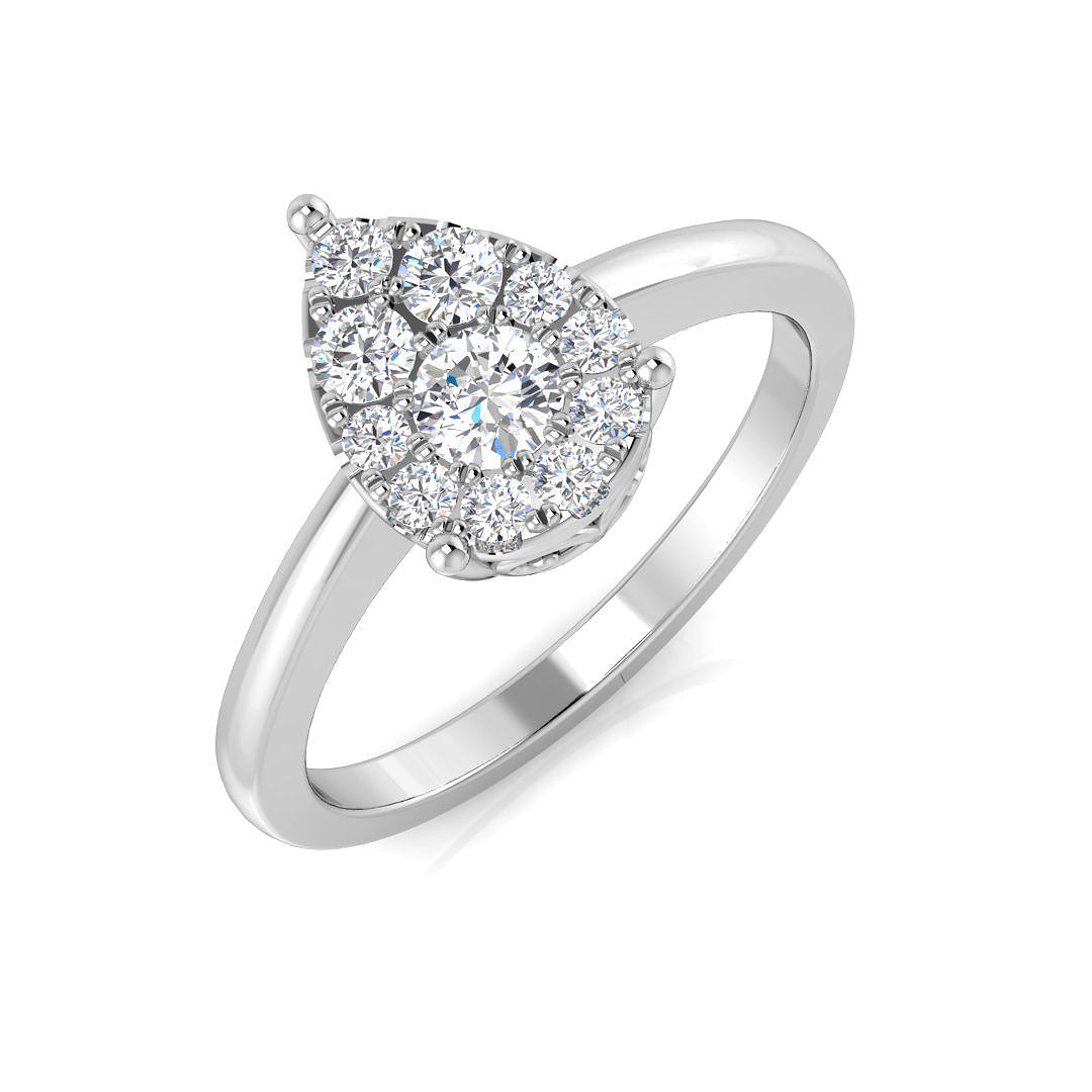 XYR11922 — Ring - 9k White Gold