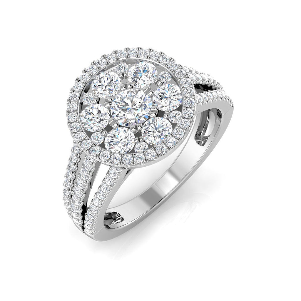 XYR12032 — Ring - 9k White Gold