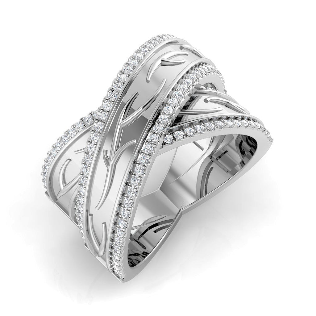 XYR12242 — Ring - 9k White Gold