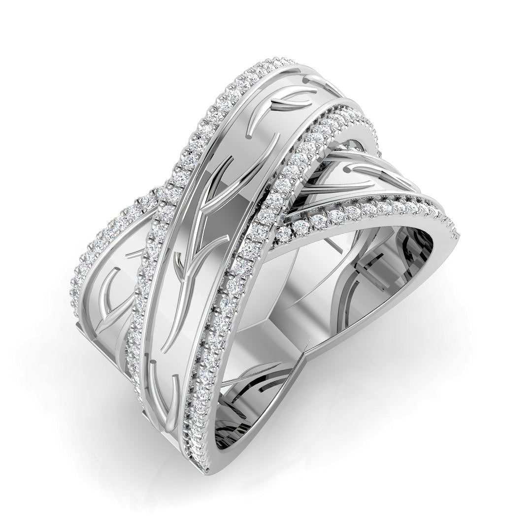 XYR12242 — Ring - 9k White Gold