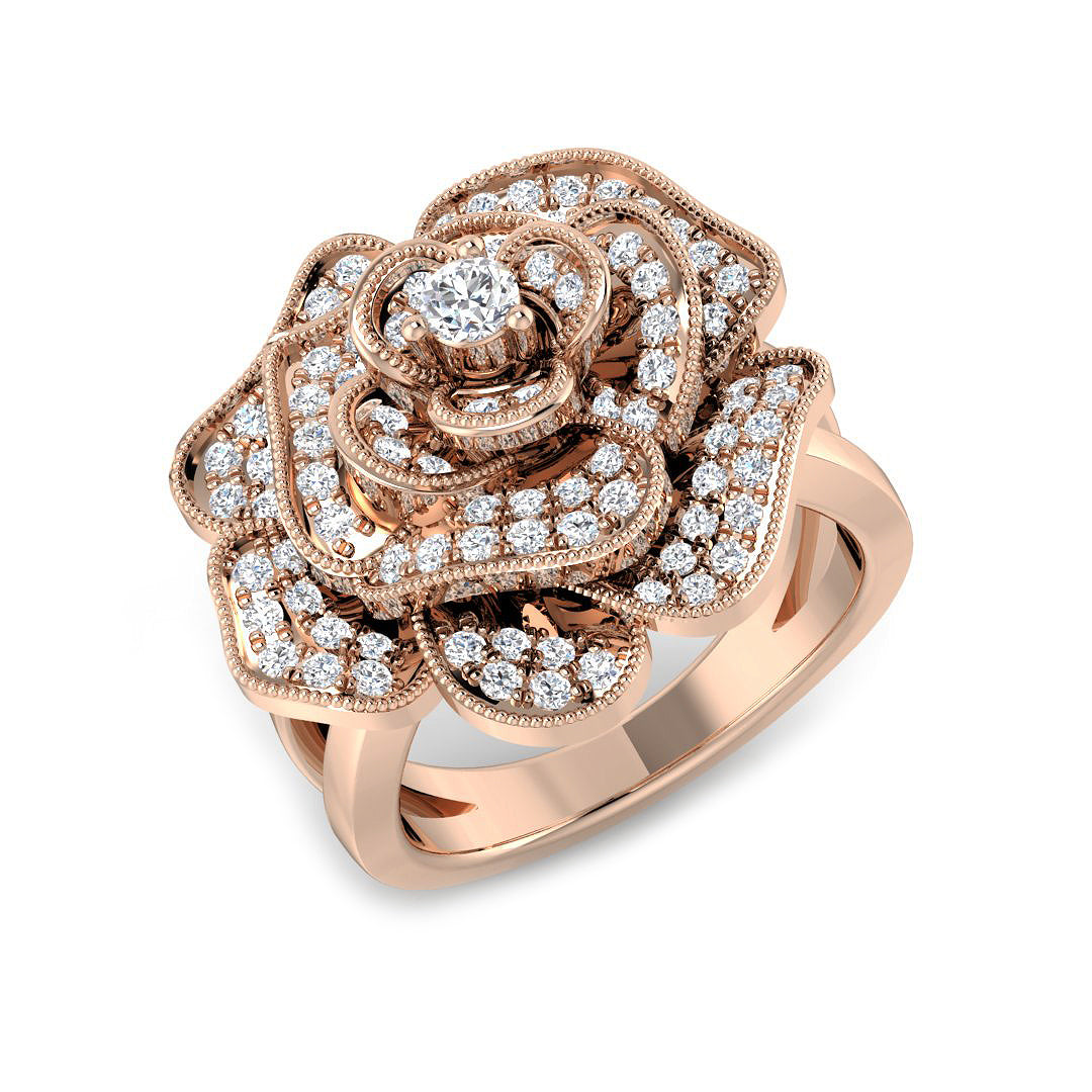 XYR12252A — Ring - 9k Rose Gold