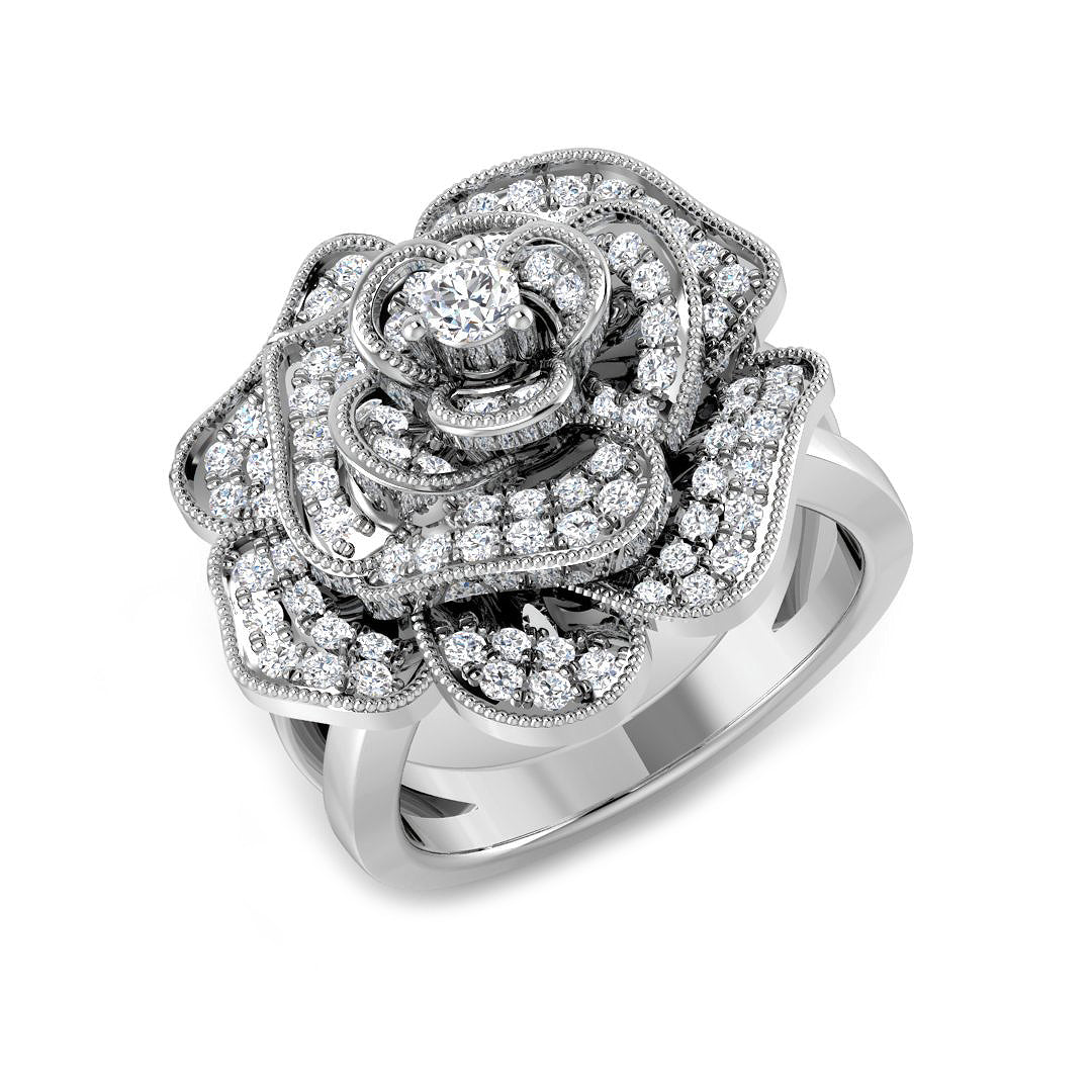 XYR12252A — Ring - 9k White Gold