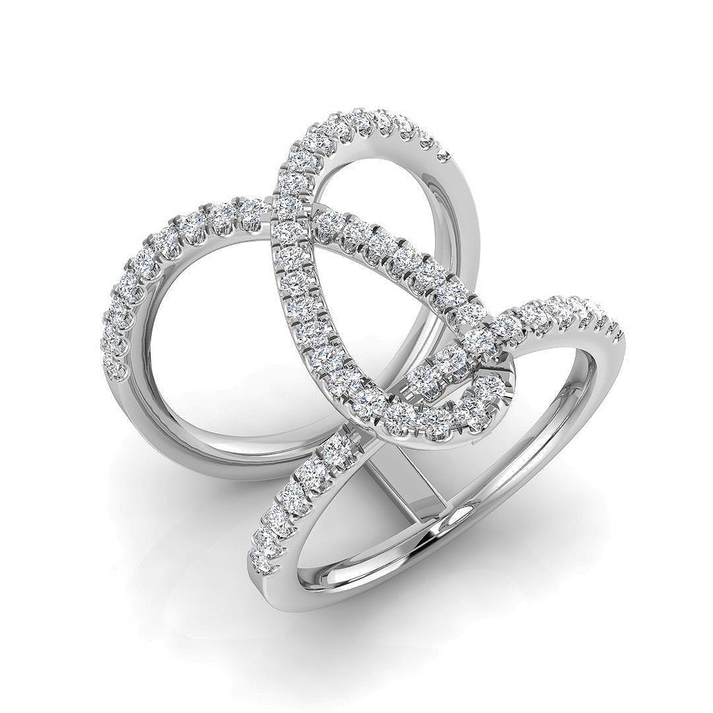 XYR12510 — Ring - 9k White Gold