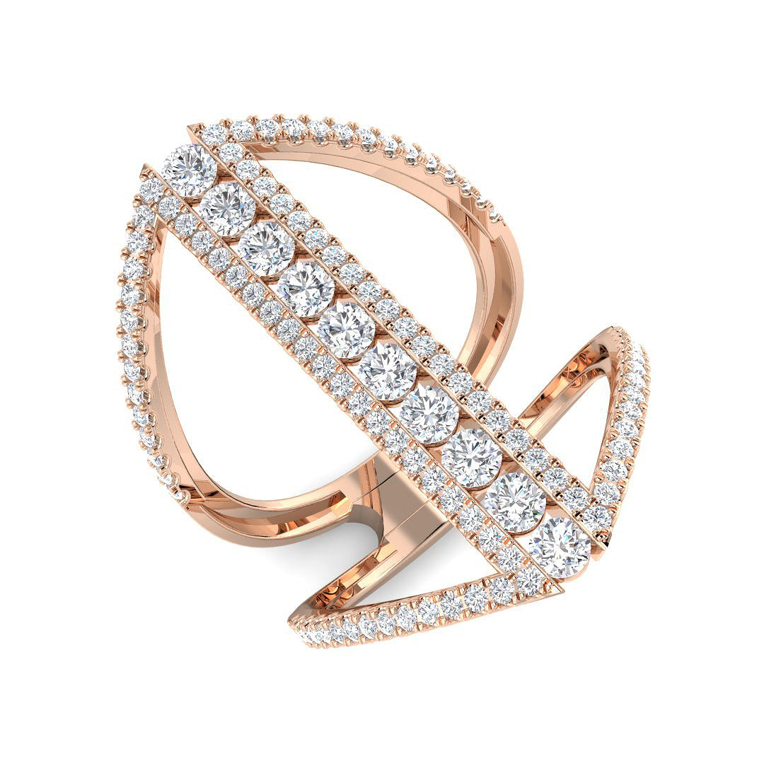 XYR13052 — Ring - 9k Rose Gold
