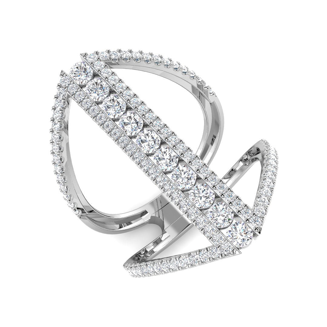 XYR13052 — Ring - 9k White Gold