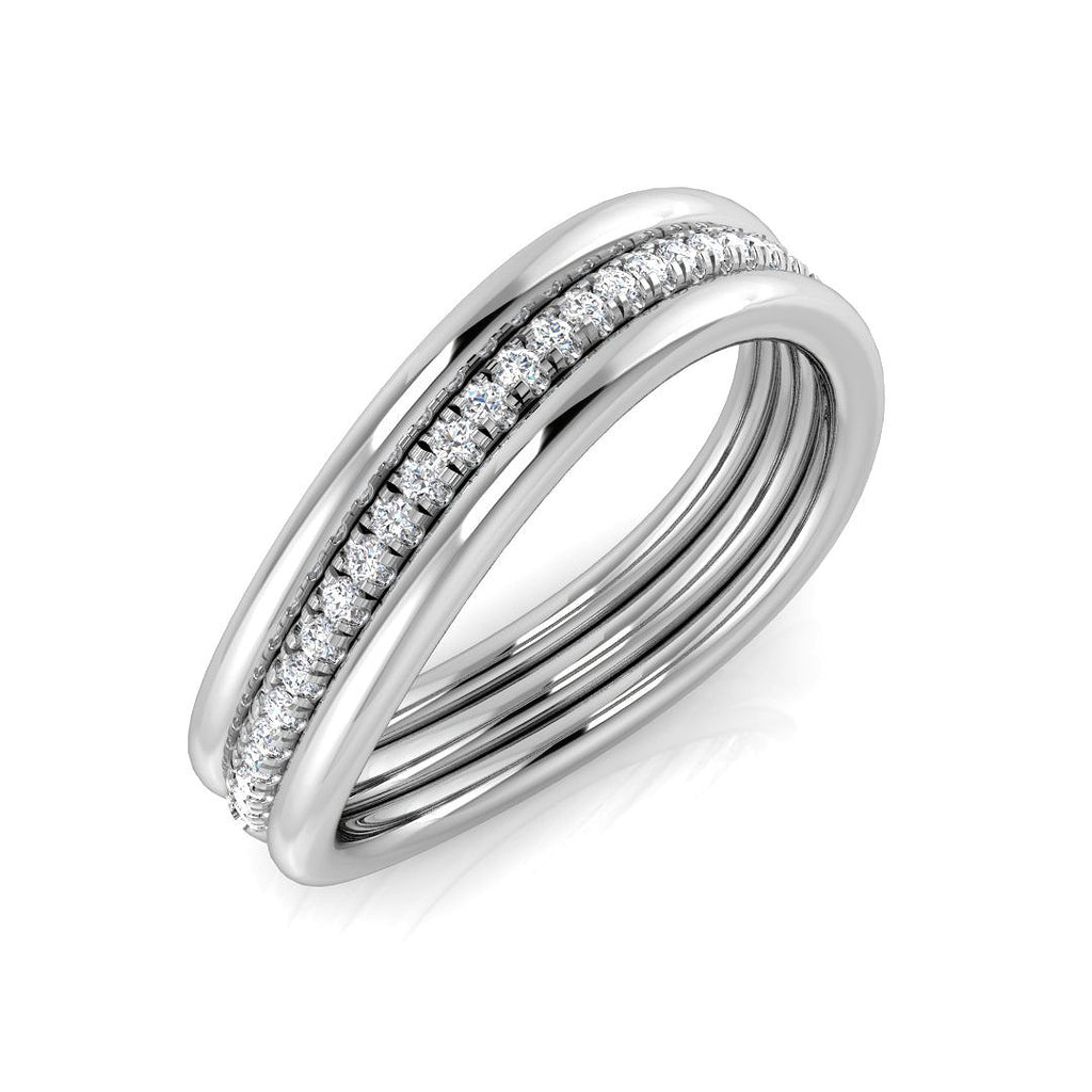 XYR13285 — Ring - 9k White Gold
